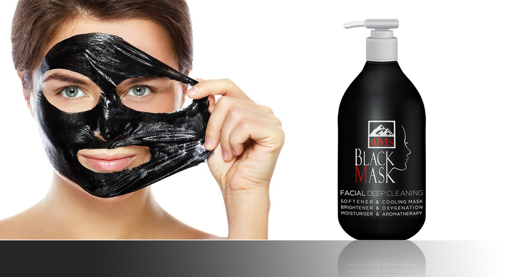 ماسک زغالی صورت بی ام اس مدل black mask BMS 300 ML