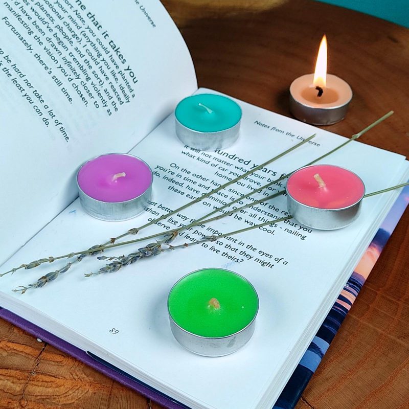 شمع وارمر رنگی بسته 10 عددی tealight candles