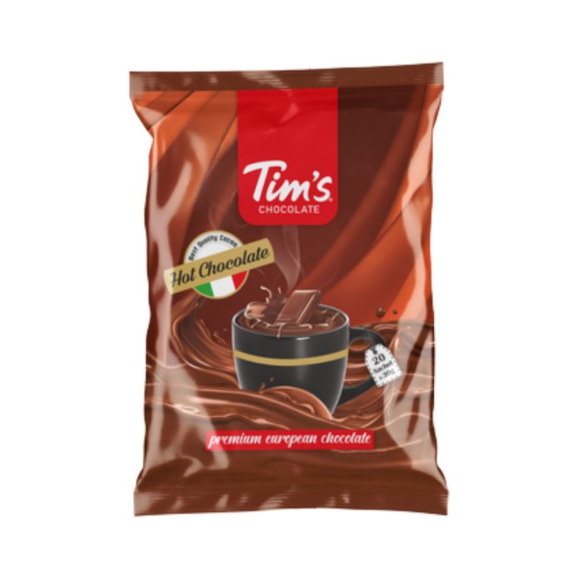 هات چاکلت و شکلات داغ تیمز بسته 20 عددی tim's