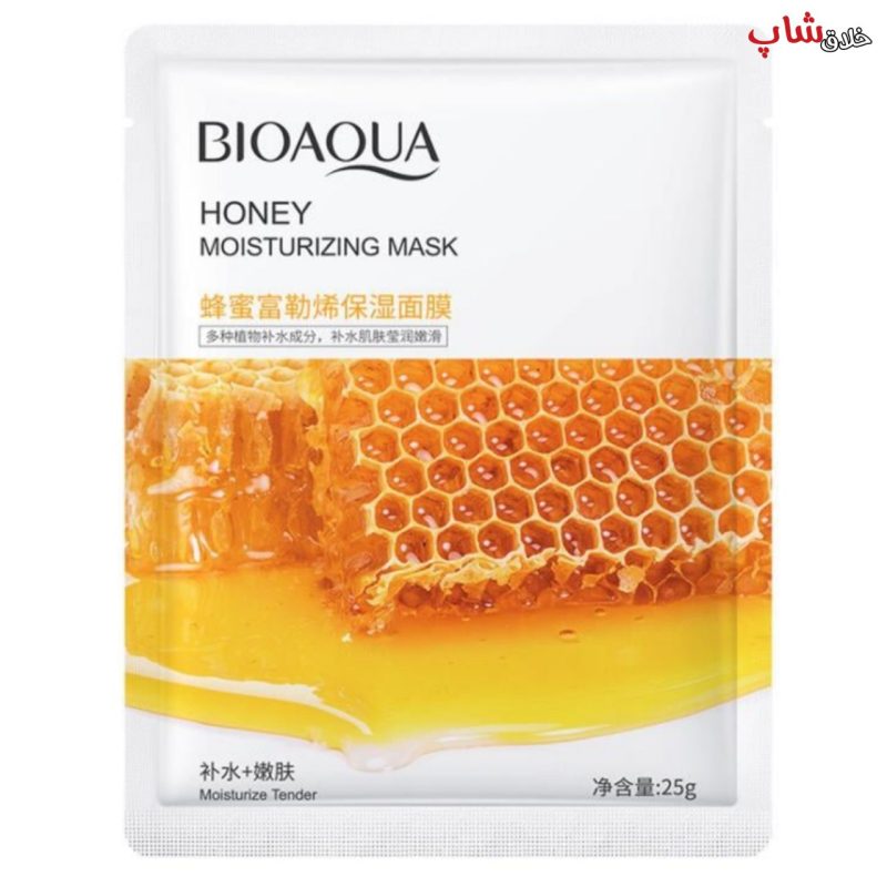 ماسک صورت ورقه ای آبرسان عسل بیوآکوا HONEY BIOAQUA