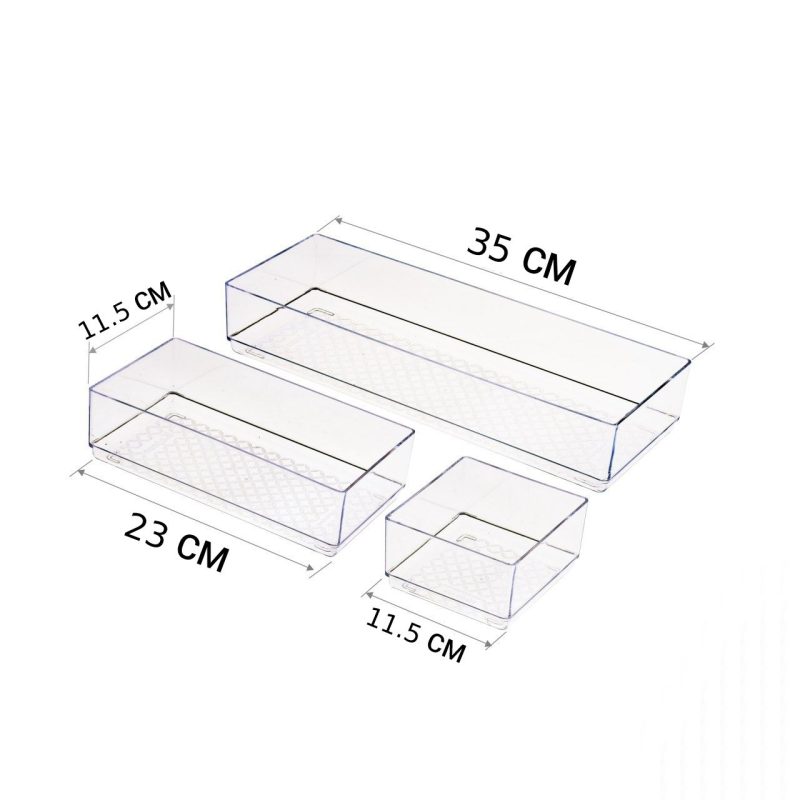 پک نظم دهی کشو آریسام نظم دهنده کشو کابینت قاشق و چنگال 3 عددی کد 529