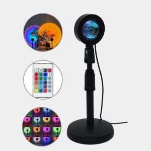 چراغ خواب اتمسفری خورشیدی 16 رنگ RGB ریموت دار