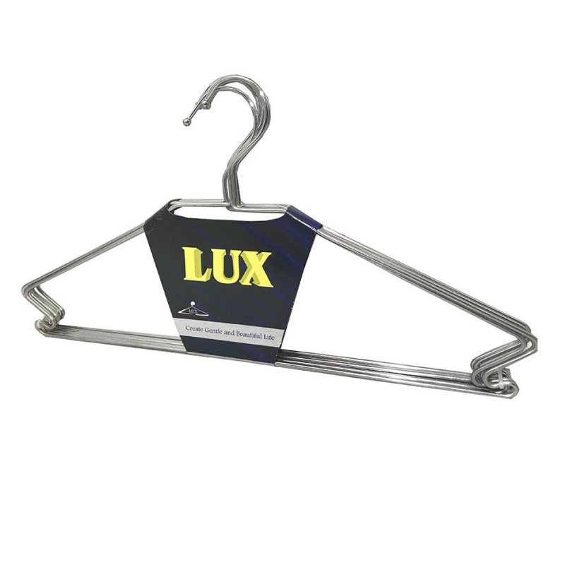 رخت آویز لباس فلزی بسته 6 عددی LUX