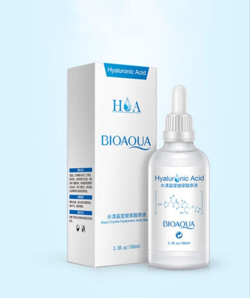 سرم روشن کننده و ترمیم چروک پوست هیالورونیک اسید بیوآکوا hyaluronic acid BIOAQUA