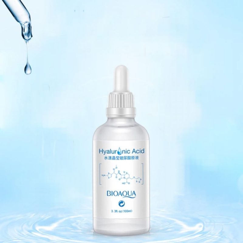 سرم روشن کننده و ترمیم چروک پوست هیالورونیک اسید بیوآکوا hyaluronic acid BIOAQUA