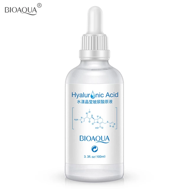 سرم روشن کننده و ترمیم چروک پوست هیالورونیک اسید بیوآکوا hyaluronic acid BIOAQUA