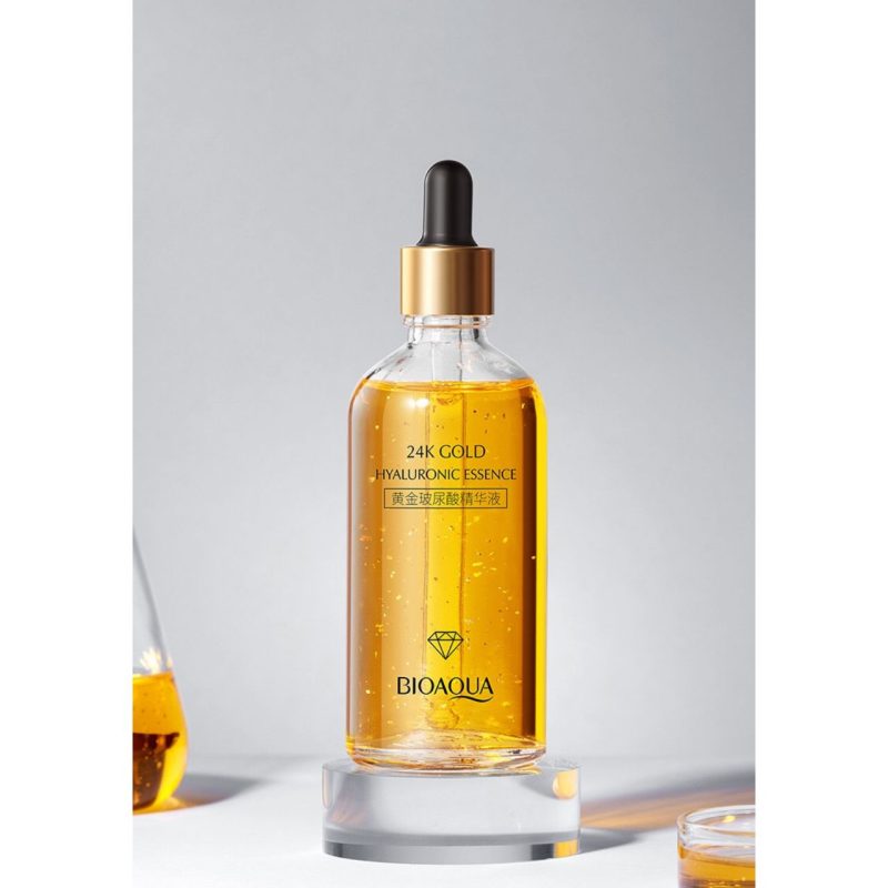 سرم پوست صورت ضد چروک طلا هیالورونیک اسید HYALURONIC ACID GOLD 24K BIOAQUA