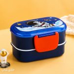 ظرف غذای مهد کودک و مدرسه عروسکی + قاشق چنگال مایکروویو