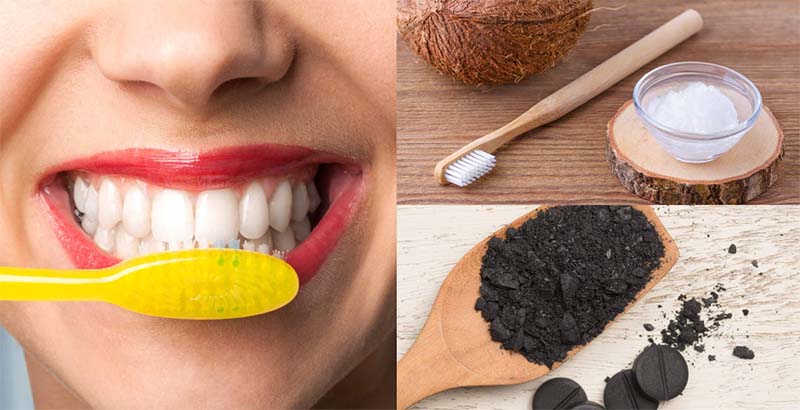 زغال چوب برای سفید کردن دندان