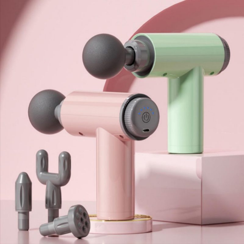 ماساژور تفنگی شارژی حرفه ای 4 سر مدل Massage gun XY-720s