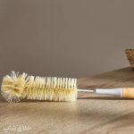 فرچه شستشو بطری و داخل ظروف دسته چوبی مدل WS_3033_C