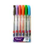 خودکارهای 6 رنگ کیان صفا مدل 1mm (6عددی)