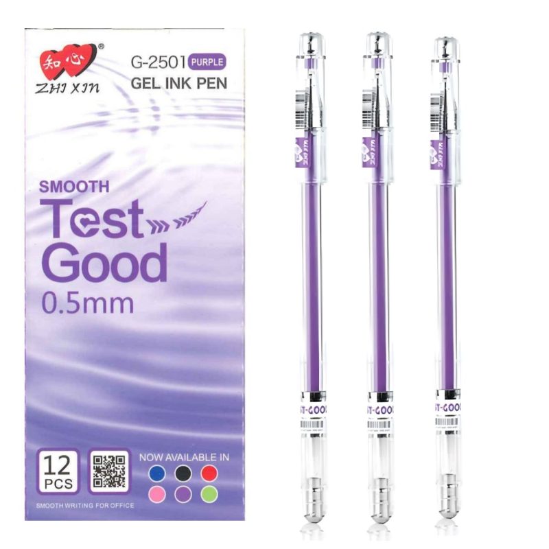 روان نویس خارجی بنفش لاوین Test good نوک 0.5 نرم و روان Lovein