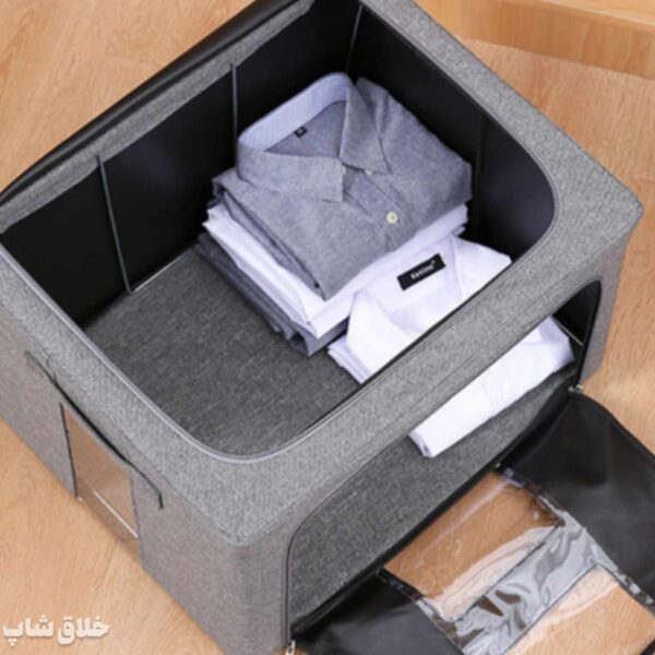 باکس لباس تمام طوسی اسکلت دار کد J2026 1 باکس لباس تمام طوسی اسکلت دار