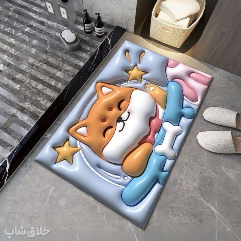 پادری حمام و دستشویی سیلیکونی طرح سه بعدی 3D