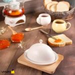 کره خوری سرامیک چوبی ریور طرح گرد کد 9569