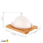 کره خوری سرامیک چوبی ریور طرح گرد کد 9569