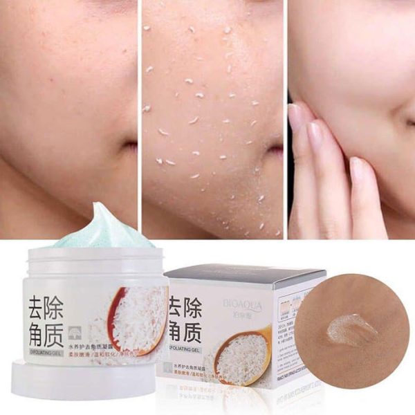 ژل لایه بردار برنج بیوآکوا اسکراب سفید کننده BIOAQUA