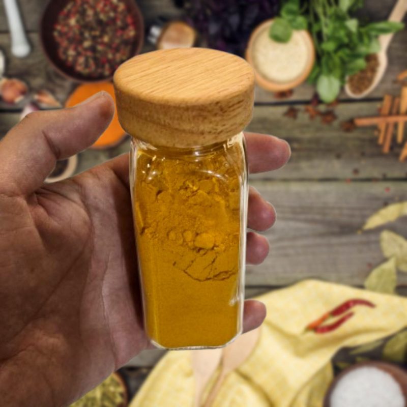 جاادویه شیشه ای درب چوبی