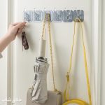 قلاب آویز چسبی 6 ردیف جالباسی پشت چسبدار