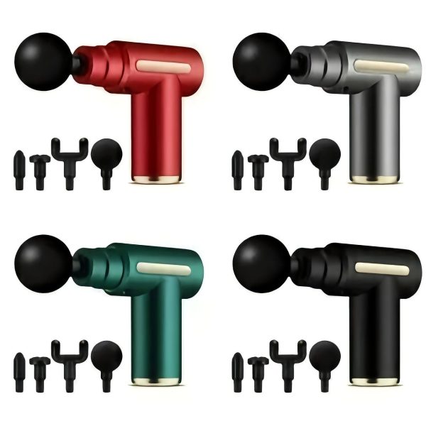 ماساژور تفنگی شارژی 4 سر مدل اقتصادی Massage gun 25W
