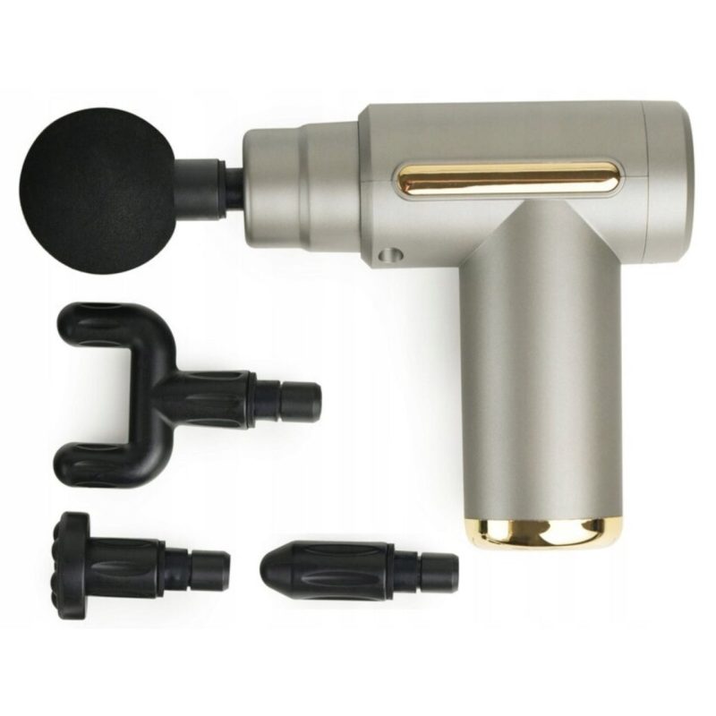 ماساژور تفنگی شارژی 4 سر مدل اقتصادی Massage gun 25W