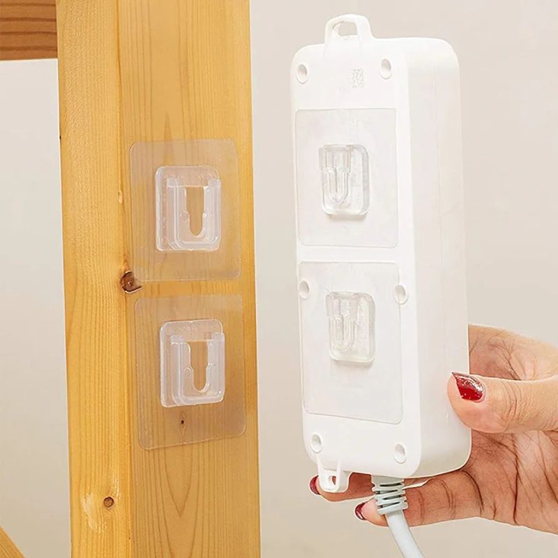 میخ دیواری و قلاب چسبی دوطرفه بسته 3 عددی - Image 12
