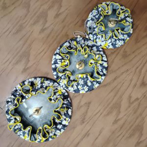 دمکنی پارچه ای قابلمه دست دوز 3 عددی