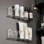 نگهدارنده لوازم آرایشی و بهداشتی دیواری پشت چسبدار