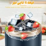 شیکر شارژی دو لیوان 6 تیغه