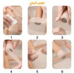 نصب چسب رولی ضربه گیر و صداگیر پایه صندلی