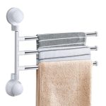 آویز حوله آشپزخانه و سرویس بهداشتی ساکشن دار 3 شاخه