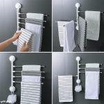 آویز حوله آشپزخانه و سرویس بهداشتی ساکشن دار 3 شاخه