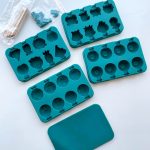 قالب بستنی شکلات و ژله سیلیکونی 32 عددی +چوب بستنی