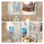 استند آشپزخانه و حمام کریستالی نظم دهنده 2 طبقه