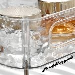 استند آشپزخانه و حمام کریستالی نظم دهنده 2 طبقه