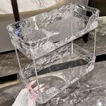 استند آشپزخانه و حمام کریستالی نظم دهنده 2 طبقه