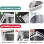 تفاله گیر سینک استیل UNIQUE وارداتی