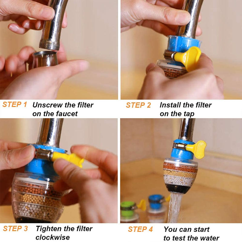 6 Layer Carbon Activated Water Faucet Filter (9) سرشیر آب فیلتردار 6 لایه