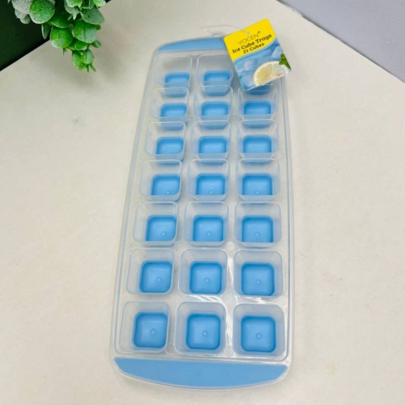 قالب یخ و ژله سیلیکونی شفاف 21 عددی مکعب