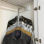 آویز لباس، پیراهن و کت و پالتو فلزی 6 قلاب فلزی