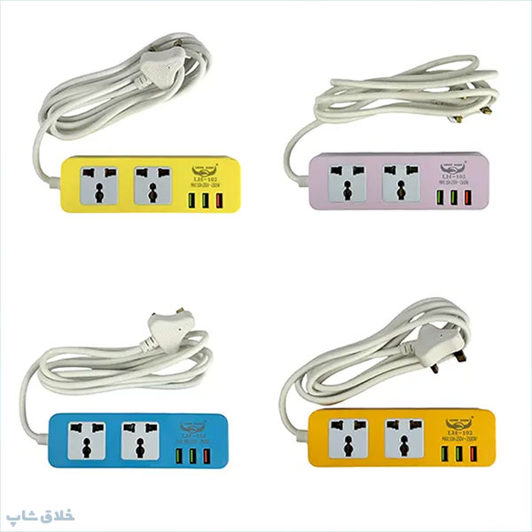 lh102-chandrahi-bargh (4) چندراهی برق همه کاره (سه USB و 2 پریز جهانی)