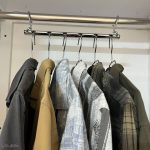 آویز لباس، پیراهن و کت و پالتو فلزی 6 قلاب فلزی