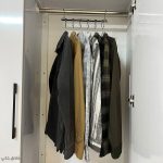 آویز لباس، پیراهن و کت و پالتو فلزی 6 قلاب فلزی