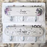 آویز 3 قلاب دیواری بدون سوراخ کردن (پشت چسبدار) Love - Image 4