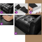 چرم ترمیم روکش صندلی و مبل مشکی