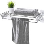 بند رخت تاشو مدل‌ دیواری آکاردئونی