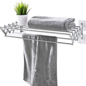 بند رخت تاشو مدل‌ دیواری آکاردئونی