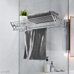 بند رخت تاشو مدل‌ دیواری آکاردئونی