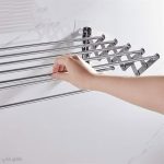 بند رخت تاشو مدل‌ دیواری آکاردئونی